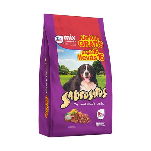 Alimento Sabrositos Perro Adulto Mix 15kg!kg