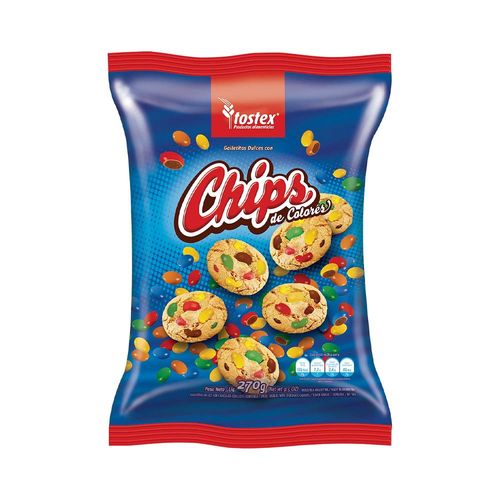 Galletas Chips De Colores Tostex 270 Gr