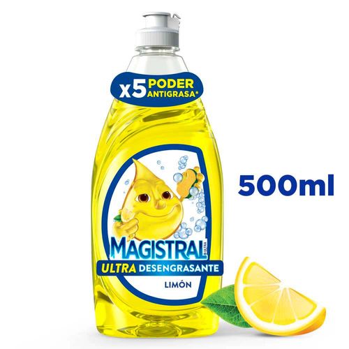Detergente Líquido Magistral Limón Ultra 500 Ml