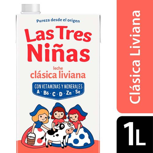 Leche Las Tres Niñas Clásica Liviana 2