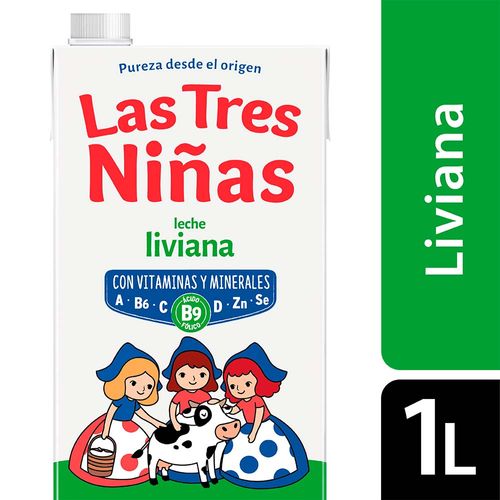 Leche Las Tres Niñas Liviana X 1lt