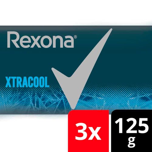 Jabon En Barra Rexona  Xtracool  3x125 G Multipack