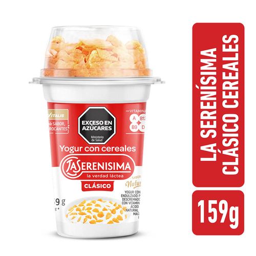 Yogur Batido La Serenisima Clásico Con Cereales 159g