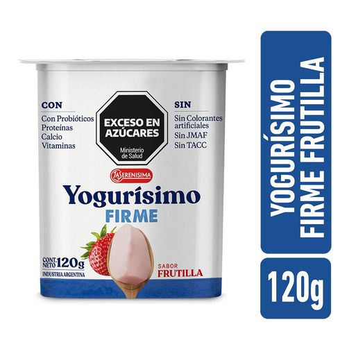 Yogur Firme Frutilla Yogurisimo 120gr