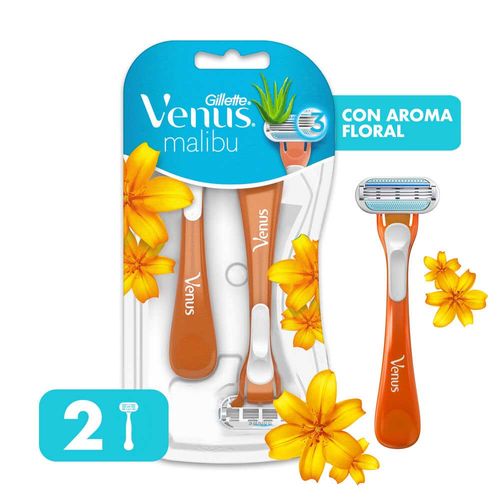 Venus Malibu Afeitadoras Desechables, 2 Uds