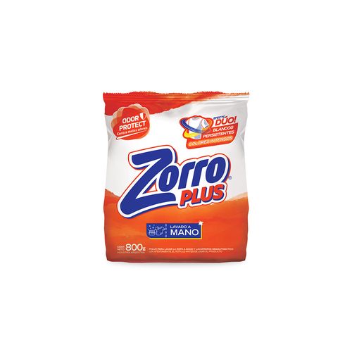 Detergente Polvo Zorro Clásico 800g X 1un.