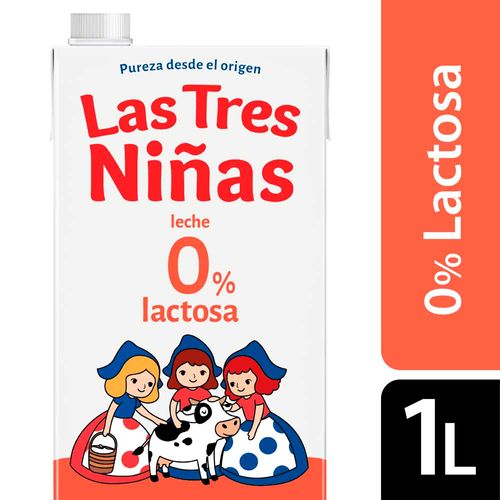 Leche Las Tres Niñas Sin Lactosa  1l