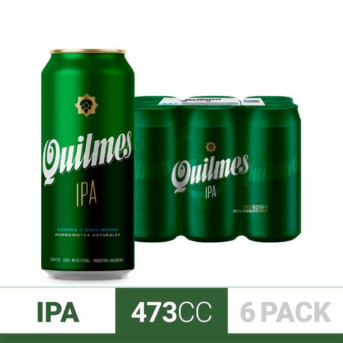 Cerveza Quilmes Ipa 473 Ml X 6 Un