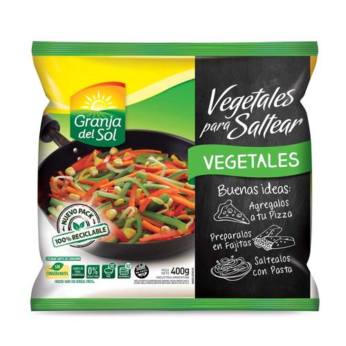 Vegetales Para Saltear Granja Del Sol 400 Gr