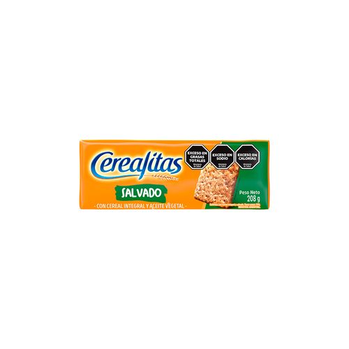 Galletitas Cracker Cereal Salvado Cerealitas 208g