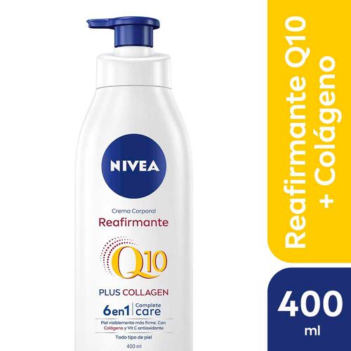 Crema Corporal Reafirmante Nivea Q10 + Colágeno 6 En 1 400 Ml