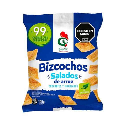 Bizcocho Arroz Gallo Snack Tortita Negra X 50gr