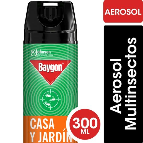 Insecticida Casa Y Jardín Multinsectos Baygon Aero 300c