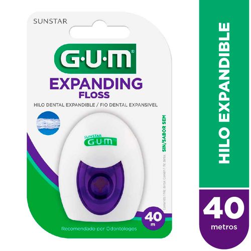 Hilo Dental Gum Expandible Encerado 30 M