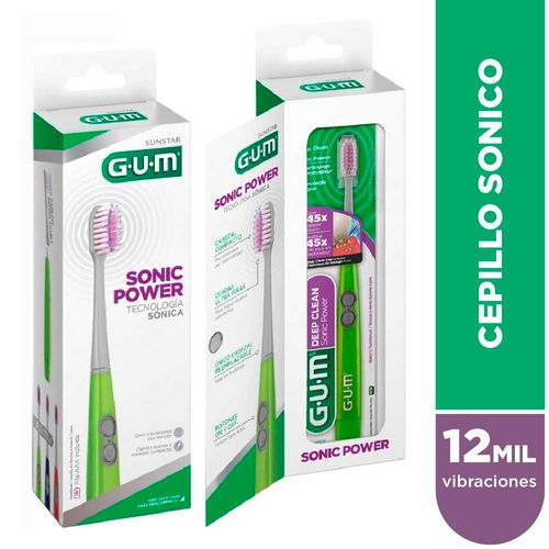 Cepillo Dental Electrico G.u.m® Sonic Power Deep Clean Tecnología Sónica - Incluye Pila