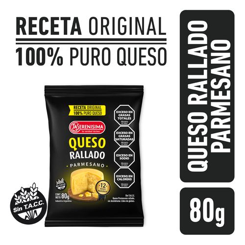 Queso Rallado Parmesano La Serenisima 80 Gr