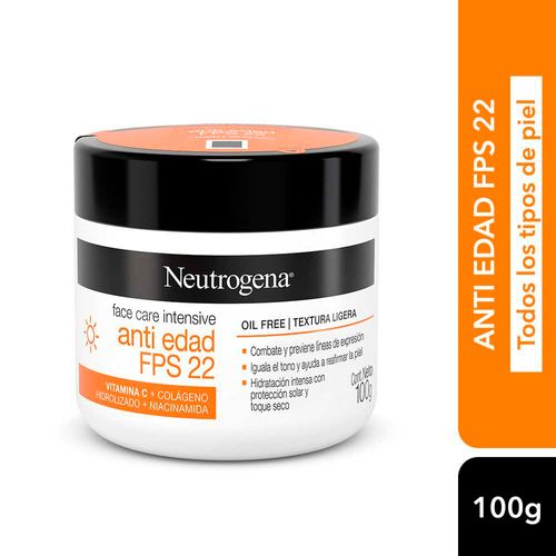 Crema Antiedad Neutrogena Face Care Antiedad Fps 22.