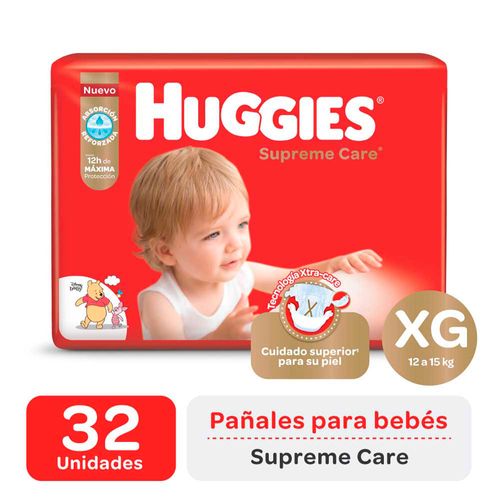 Pañales Huggies Supreme Care Xg 32u