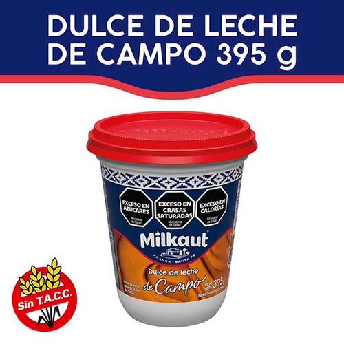 Dulce De Leche Milkaut De Campo Familiar X 395 G