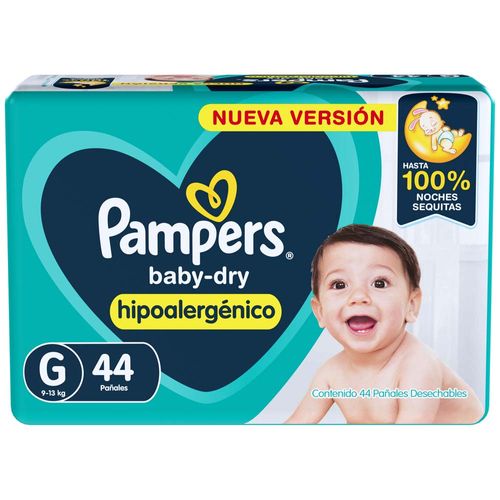 Pañales Pampers Babydry G 44u