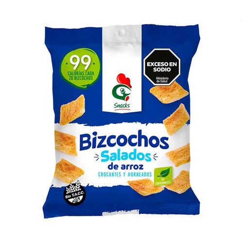 Bizcocho De Arroz Snack Salado Gallo 50 Gr