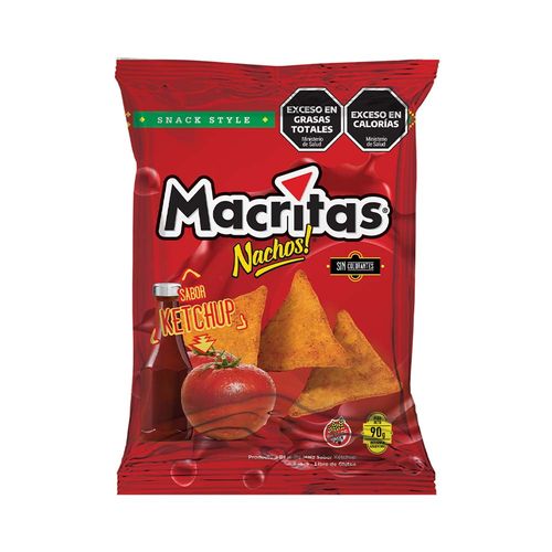 Nachos Ketchup Macritas 90 Gr