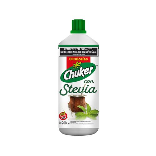 Edulcorante Con Stevia Liquido Chuker 200 Ml
