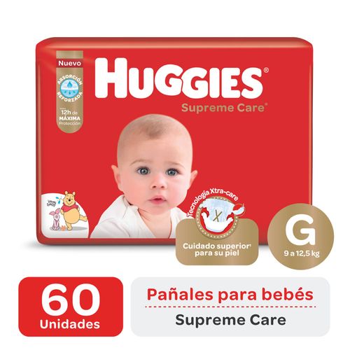 Pañal Huggies Supreme Care G 60u