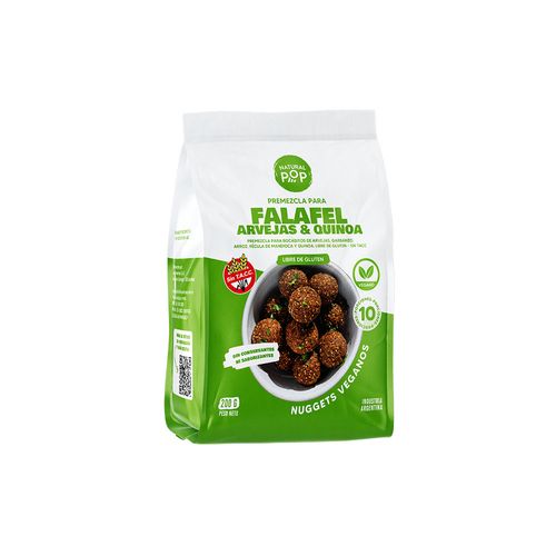 Falafel Arveja Y Quinoa Natural Pop X 200g