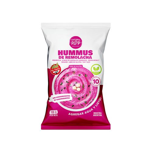 Hummus De Remolacha Natural Pop 100 Gr