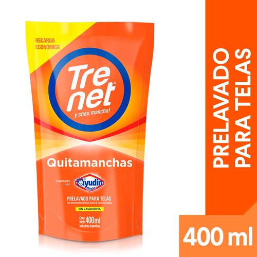 Quitamanchas Trenet Oxi Spumator Repuesto 400 Ml