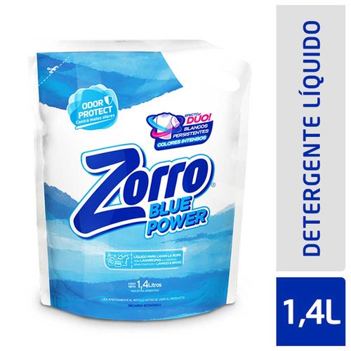 Detergente Liquido Zorro Blue Power Dp 1.4lt
