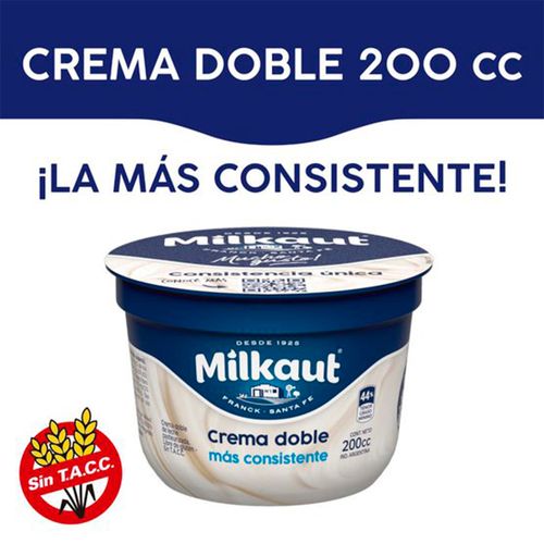 Crema De Leche Milkaut Doble 200cc