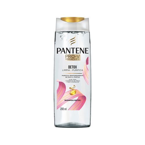 Pantene Shampoo Detox Limpia Y Purifica 200 Ml