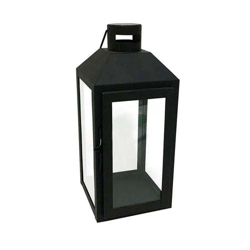 Farol Metal Negro M 25,5x13cm