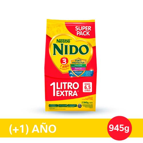 Leche En Polvo Nido 3 Paq945g