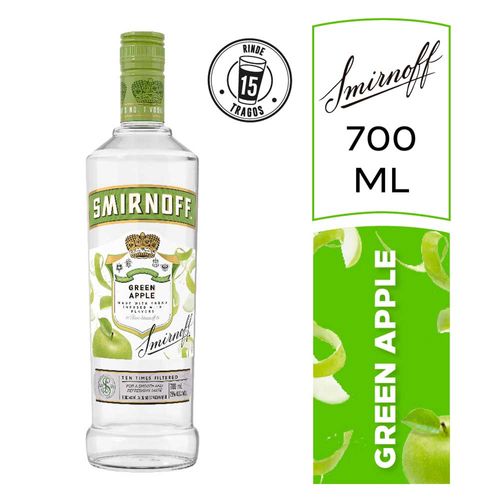 Vodka Smirnoff Green Apple 700 Ml