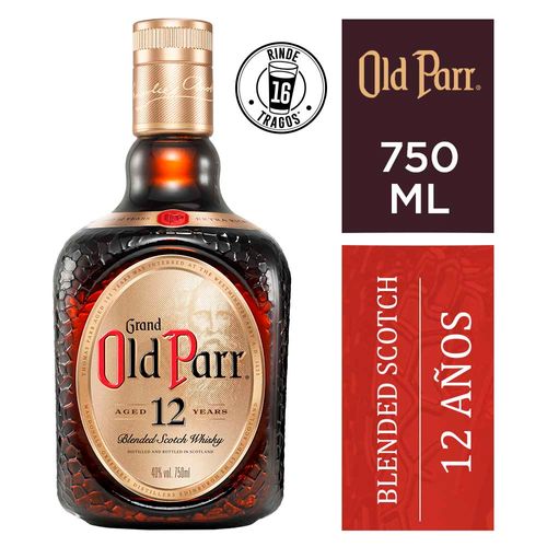 Whisky Old Parr 12 Años Botella 750ml