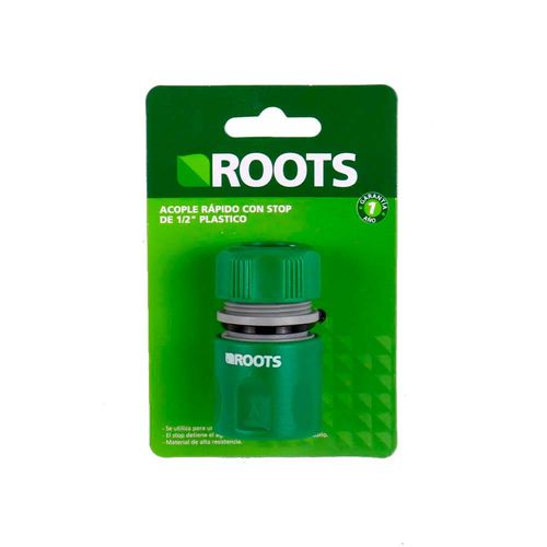 Acople Rapido Con Stop 1/2' Plastico Roots