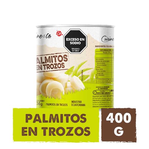 Palmitos Trozos  Cuisine & Co 400 Gr
