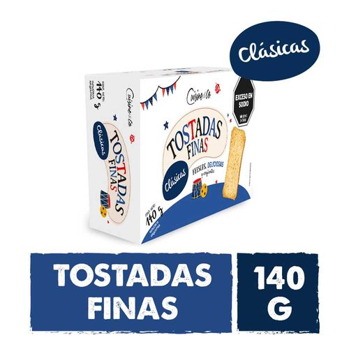 Tostadas Finas clásicas Cuisine And Co. 140 Gr