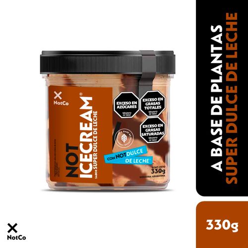 Helado Not Ice Super Dulce De Leche 330 Gr