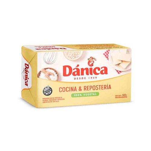Margarina Danica Vegetal Cocina Y Repostería 500g