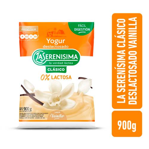 Yogur Bebible Deslactosado La Serenísima Vainilla 900 Gr