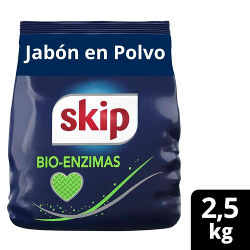 Jabon Polvo Ropa Skip Bio Enzimas 2.5kg