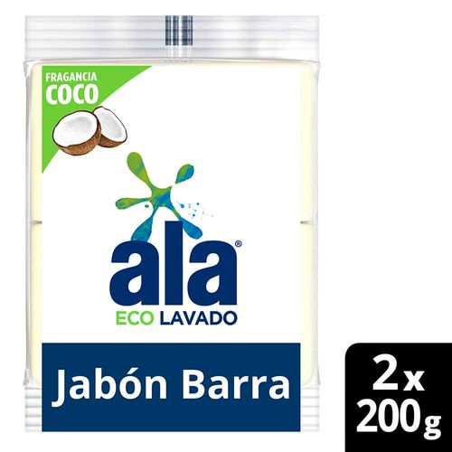 Jabon En Pan Ala Ecolavado Coco 2u 200g