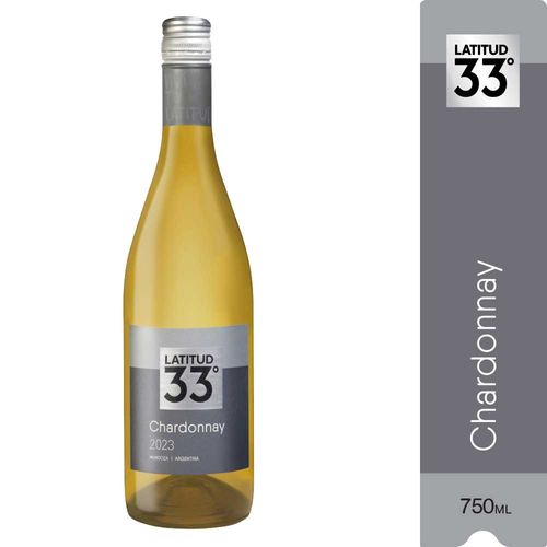 Vino Blanco Latitud 33 Chardonnay 750 Cc