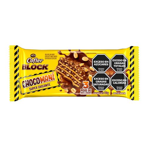 Oblea Chocomani Cofler Block X110 Gr