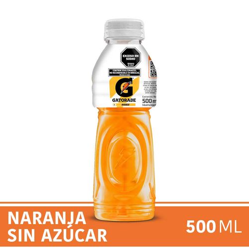 Bebida Isotónica Gatorade Naranja Sin Azúcar Botella 500 Ml