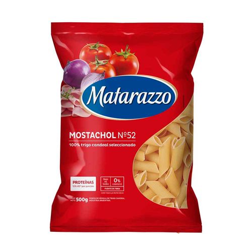 Fideos Matarazzo Mostachol N52 X500g